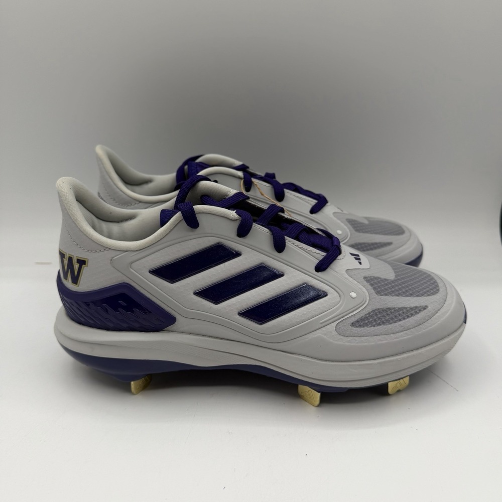 Adidas Purehustle 3 Elite‎ Washington Huskies Softball Cleats Womens Sz 6 IF6677